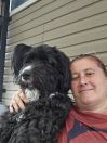 With my fur baby!